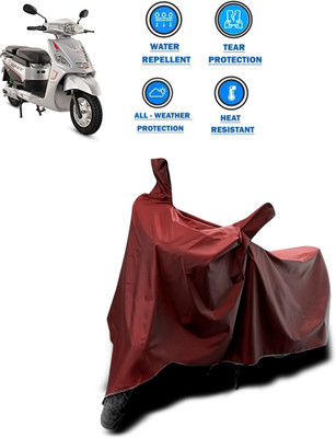CODOKI Waterproof Two Wheeler Cover for Hero(Electric NYX e5, Maroon)