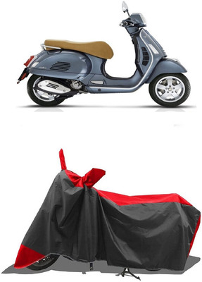 SUGASHRI Waterproof Two Wheeler Cover for Vespa(GTS 300, Red, Black)