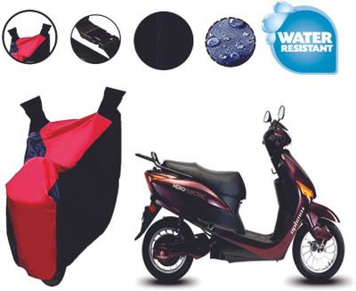 Mdstar Waterproof Two Wheeler Cover for Hero(Electric Optima, Red, Blue)