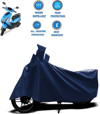 PAGORA Two Wheeler Cover for Ampere(E Lite, Blue)