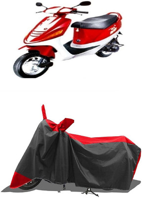 SUGASHRI Waterproof Two Wheeler Cover for Kinetic(Zing, Red, Black)