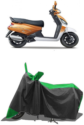 SUGASHRI Waterproof Two Wheeler Cover for Mahindra(Gusto Electric BS6, Green, Black)