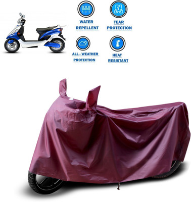 CODOKI Waterproof Two Wheeler Cover for Hero(Electric Maxi, Maroon)
