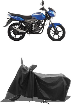 SUGASHRI Waterproof Two Wheeler Cover for Bajaj(Discover 110, Grey, Black)