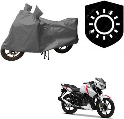 MMSSTAR Waterproof Two Wheeler Cover for TVS(Apache RTR 160, Grey)