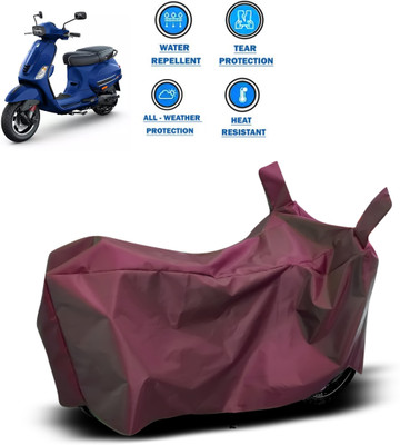 GOSHIV-car and bike accessories Waterproof Two Wheeler Cover for Piaggio(Vespa SXL 150, Maroon)