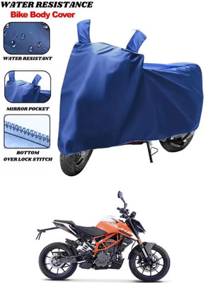 RONISH Waterproof Two Wheeler Cover for KTM(125 Duke, Blue)