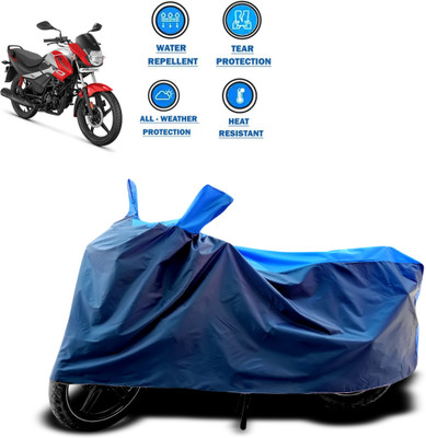 CODOKI Two Wheeler Cover for Hero(Passion Pro i3S, Blue)