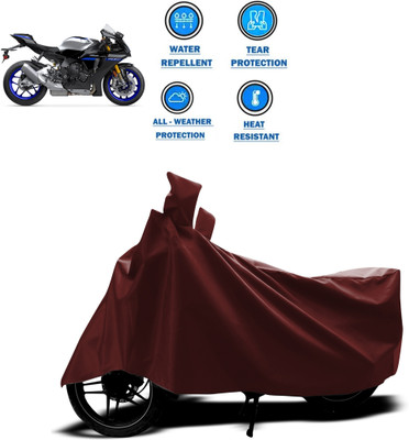 CODOKI Waterproof Two Wheeler Cover for Yamaha(YZF R1M, Maroon)