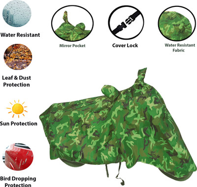 Kappihun Two Wheeler Cover for Mahindra(Centuro NXT, Green)
