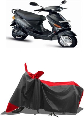 SUGASHRI Waterproof Two Wheeler Cover for Hero(E Sprint, Red, Black)