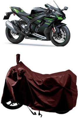 SUGASHRI Waterproof Two Wheeler Cover for Kawasaki(Ninja ZX-10R BS6, Maroon)