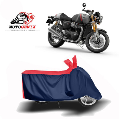 SK AUTO Two Wheeler Cover for Triumph(Thruxton 1200 R, Red, Blue)