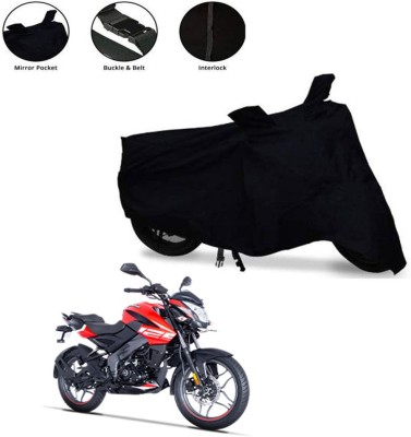 Aamaya Store Waterproof Two Wheeler Cover for Bajaj(Pulsar NS125 BS6, Black)