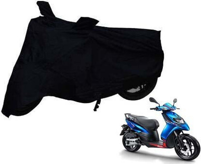 Mdstar Waterproof Two Wheeler Cover for Aprilia(SR 125, Black)