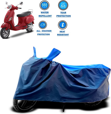 CODOKI Two Wheeler Cover for Piaggio(Vespa VXL 125, Blue)
