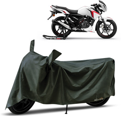 AG MOTO Two Wheeler Cover for TVS(Apache RTR 160, Green)