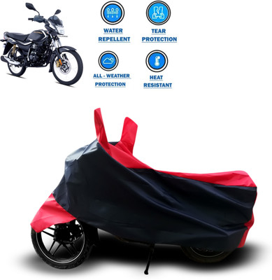 PAGORA Two Wheeler Cover for Bajaj(Platina 110 H-Gear, Red)