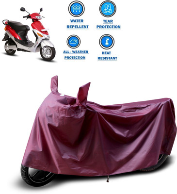 PAGORA Waterproof Two Wheeler Cover for Hero(Electric E-Sprint, Maroon)