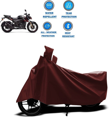 SK AUTO Two Wheeler Cover for TVS(Apache RTR 200 4V, Maroon)
