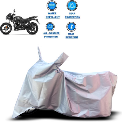 PAGORA Two Wheeler Cover for Bajaj(Pulsar 125, Silver)