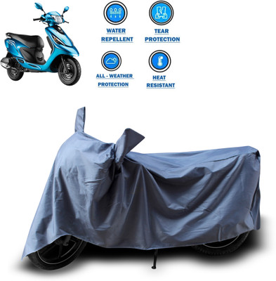 CODOKI Two Wheeler Cover for TVS(Scooty Zest 110, Grey)