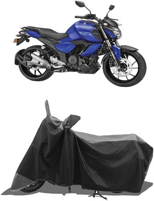 SUGASHRI Waterproof Two Wheeler Cover for Yamaha(FZ FI, Grey, Black)