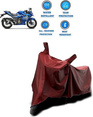 CODOKI Waterproof Two Wheeler Cover for Suzuki(Gixxer SF 250, Maroon)