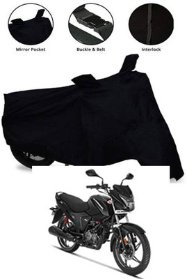 CoverXpert Two Wheeler Cover for Hero(Glamour Blaze, Black)