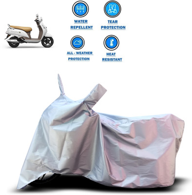 CODOKI Two Wheeler Cover for Suzuki(Access 125, Silver)