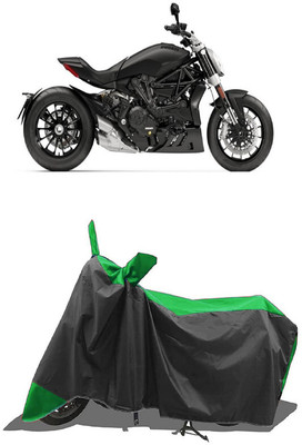 SUGASHRI Waterproof Two Wheeler Cover for Ducati(XDiavel, Green, Black)
