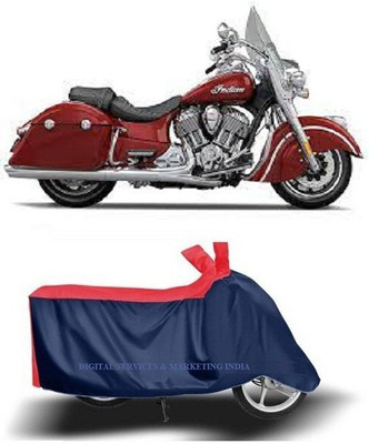 DSAMI Two Wheeler Cover for Indian(Springfield, Blue)
