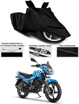 SK AUTO Waterproof Two Wheeler Cover for TVS(Victor, Black)