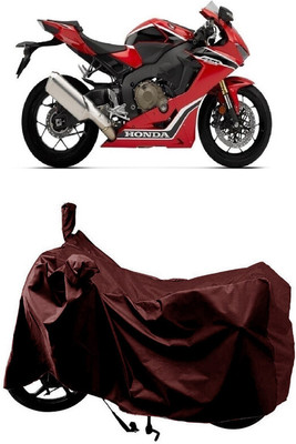 SUGASHRI Waterproof Two Wheeler Cover for Honda(CBR 1000RR, Maroon)