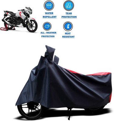 CODOKI Two Wheeler Cover for TVS(Apache, Red)