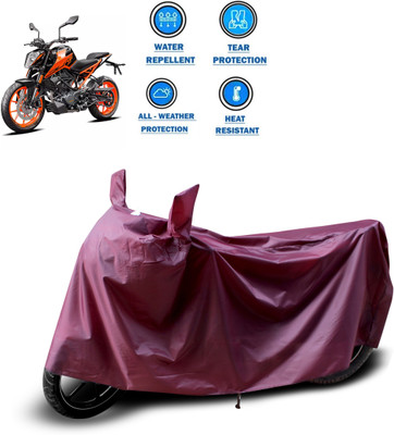 CODOKI Waterproof Two Wheeler Cover for KTM(Duke 200, Maroon)