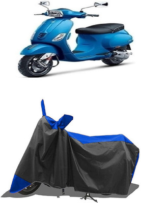 SUGASHRI Waterproof Two Wheeler Cover for Vespa(Vespa SXL 125, Blue, Black)