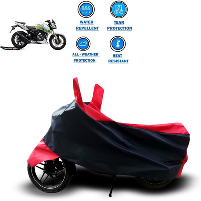 PAGORA Two Wheeler Cover for TVS(Apache RTR 200 Fi E100, Red)