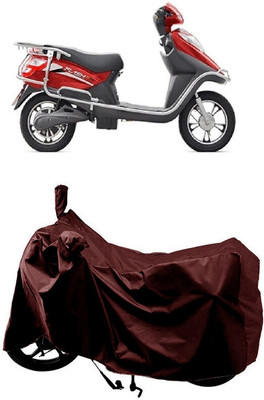 SUGASHRI Waterproof Two Wheeler Cover for Hero(Electric Cruz, Maroon)