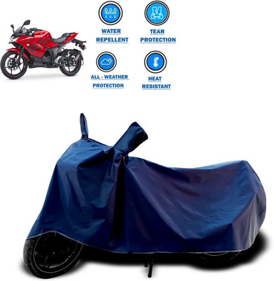 PAGORA Two Wheeler Cover for Suzuki(Gixxer SF, Blue)