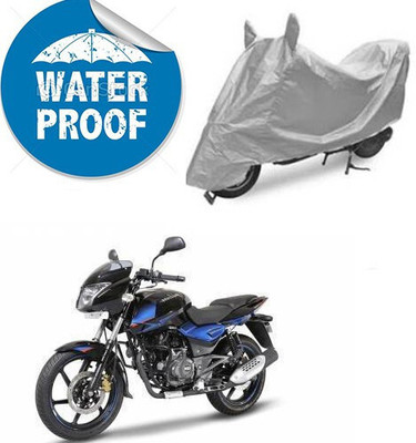 SK AUTO Waterproof Two Wheeler Cover for Bajaj(Pulsar 150 DTS-i, Silver)