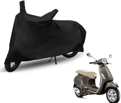 SK AUTO Two Wheeler Cover for Piaggio(Vespa VXL, Black)