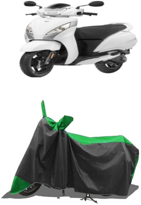 SUGASHRI Waterproof Two Wheeler Cover for TVS(Jupiter 125, Green, Black)