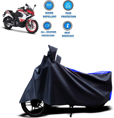 PAGORA Two Wheeler Cover for Bajaj(Pulsar RS 200, Blue)