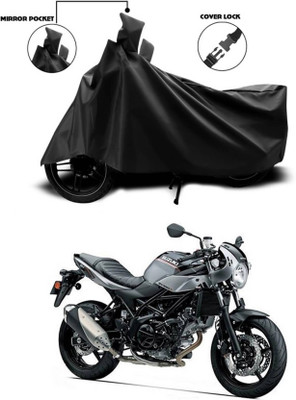SK AUTO Two Wheeler Cover for Suzuki(SV650, Black)