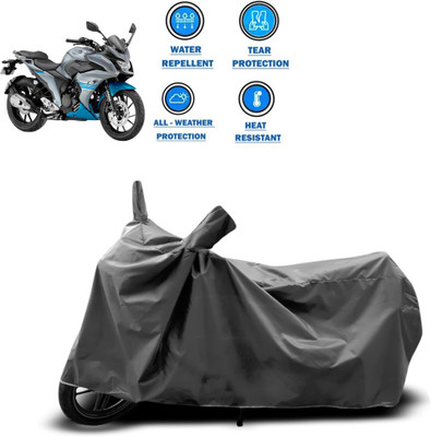 CODOKI Two Wheeler Cover for Yamaha(Fazer 25, Grey)