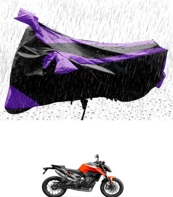 RONISH Waterproof Two Wheeler Cover for KTM(790 Duke, Purple, Black)