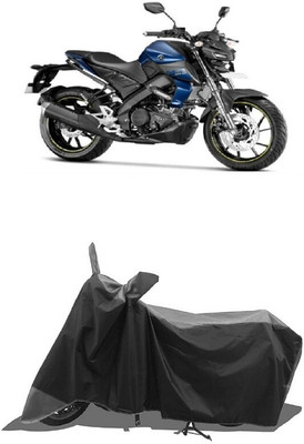 SUGASHRI Waterproof Two Wheeler Cover for Yamaha(MT 15 New, Grey, Black)