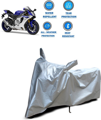 PAGORA Two Wheeler Cover for Yamaha(YZF R1, Silver)