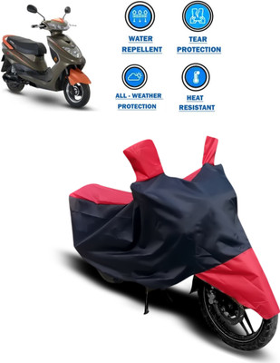 CODOKI Two Wheeler Cover for Okinawa(Ridge Plus, Red)